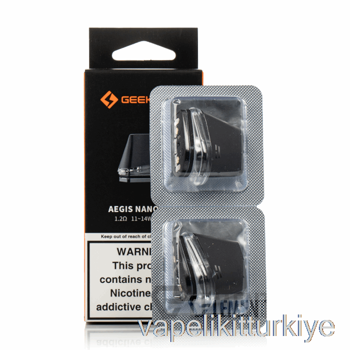 Vape Likit Geek Vape Aegis Nano Yedek Bölmeler 1.2ohm Mtl Bölmeler